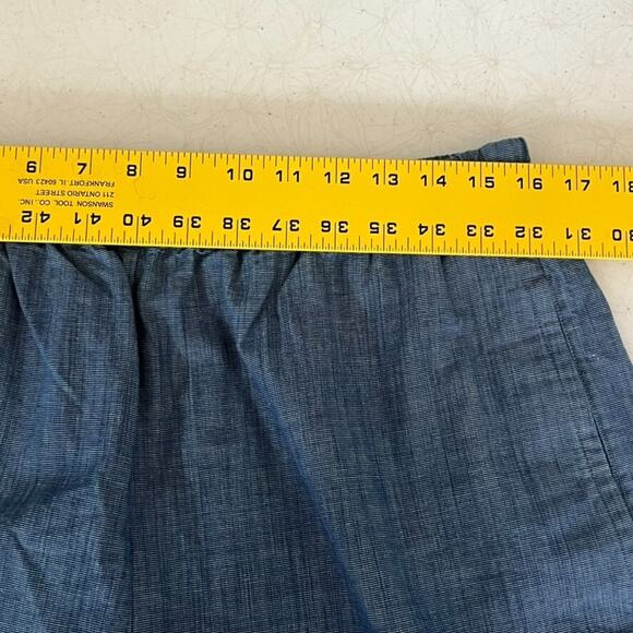 COS Women's Pants Womens Size 12 Barrel Leg Blue Denim Drawstring Elastic Waist - Picture 8 of 10